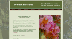 Desktop Screenshot of 38bachbloesems.nl