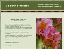 Tablet Screenshot of 38bachbloesems.nl